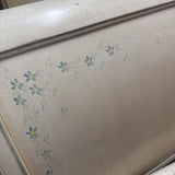 Queen White With Blue Flo