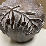 Vase with Leaves