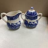 Porcelain Sugar and Creamer Set