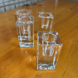 Glass Block Taper Candle Holder