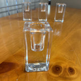 Glass Block Taper Candle Holder
