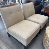 Upholstered Armless Occasional Chair from Crate & Barrel