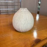 Vase (tan/white dots)