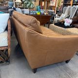 Leather Contemporary Loveseat by Natuzzi