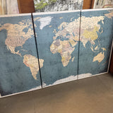 3 Panel World Map