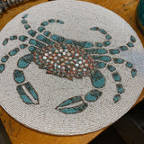 Beaded Crab Charger