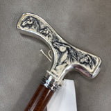 Cane - Walking Stick w Horse Motif, made by Concord in Italy