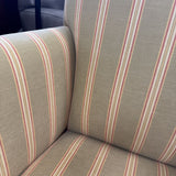 Striped Upholstered Occasional Chair