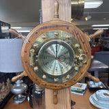 Ships Wheel Nautical Clock by Bey Berk