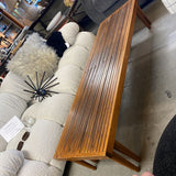 Vintage MCM Wood Split Slat Coffee Table