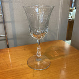 Etched Glass Cordial Glasses