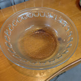 Vtg Glass Apple Bowl