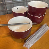 Ramen Set for 4 w Chopsticks