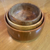 Set of 3 Wood Bowls