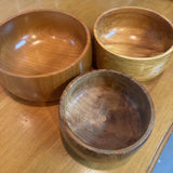 Set of 3 Wood Bowls