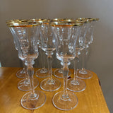 'Jamestown' Gold trim Small Wine Glass by Mikasa