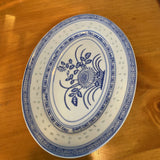 Tienshan Rice Flour Porcelain Oval Plate