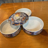 Asian Porcelain Stacking Bowls w/Lid