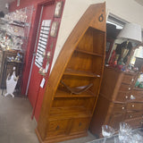 Boat Shaped Bookcase w 2 Drawers