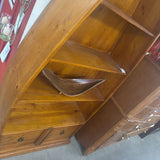 Boat Shaped Bookcase w 2 Drawers
