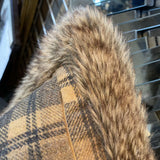 Pillow with Fur Trim