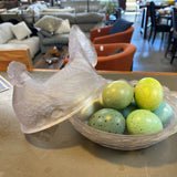 Glass Hen Covered Dish
