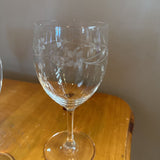 Etched Wine Glass by Princess House