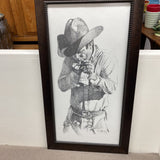 Cowboy Smoking by Keith W Avery