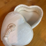 Heart Shaped Fabric Covered Box