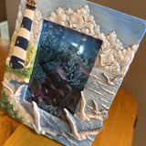 Photo Frame w Lighthouse & Seagulls