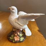 Ceramic Dove on Stump
