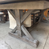 Self Storing Leaf Dining Table w 6 Chairs