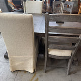 Self Storing Leaf Dining Table w 6 Chairs
