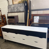 White and Black Dresser