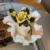 Capodimonte Floral Porcelain Dish
