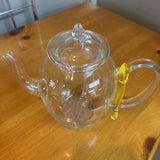 French Handblown Swan Teapot by Mariage Freres