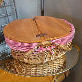 Lined Picnic Basket