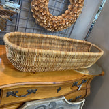 Long Oval Wicker Basket