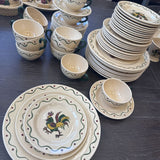 Poppy Trail Rooster Dinnerware Set