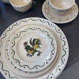 Poppy Trail Rooster Dinnerware Set