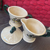 Poppy Trail Rooster Cream and Sugar Set