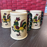 Poppy Trail Rooster Mug Set