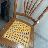 Carved Dining Chair w Cane Seat