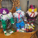 Betty Jane Carter Musical Porcelain Clown Doll
