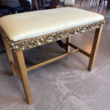 Ornate Upholstered Bench
