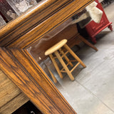 Wood Framed Beveled Mirror