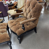 Leopard Chair and Ottoman