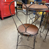 Vintage Ice Cream Parlor Table w 2 Chairs