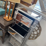 Mirrored Silver Tall Dresser