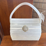 Vintage - Wilardy Lucite Purse w Handle & Mirror